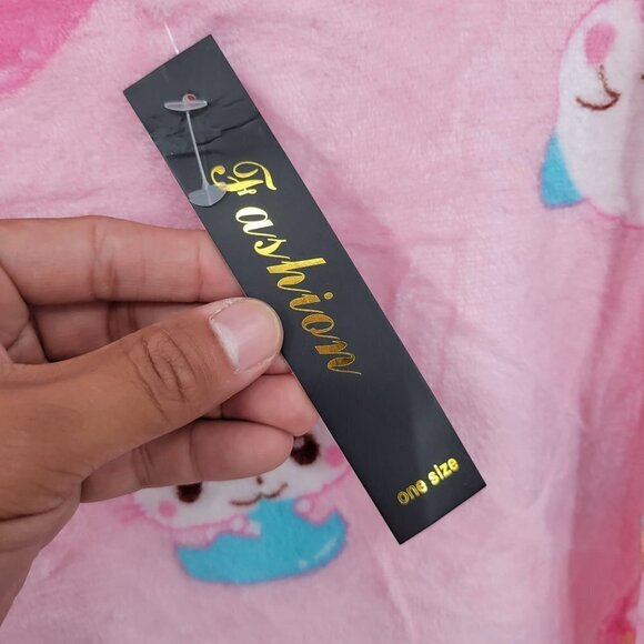 All Over Cat Print Cozy Long Sleeve Sleepwear Cat Lady One Size Womens Pink - Picture 4 of 10